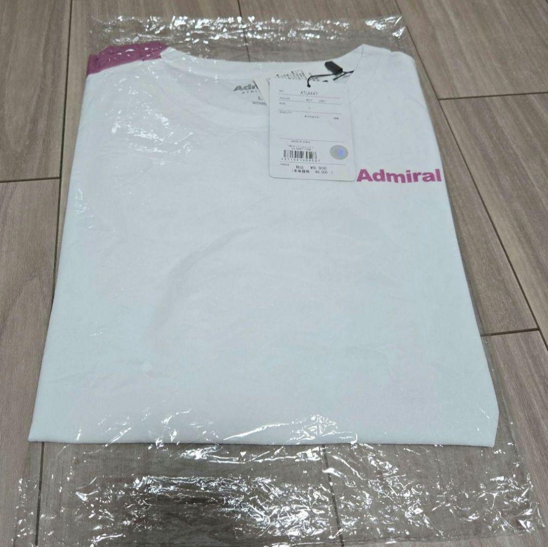 Admiral テニス Tシャツ カラーアソートブロッキング L