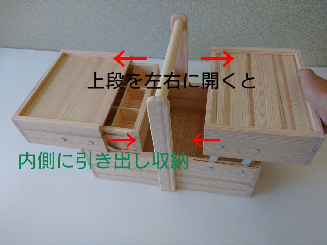 手作り木製ソーイングボックス 薬箱にも 本州送料無料！ プレゼントにも