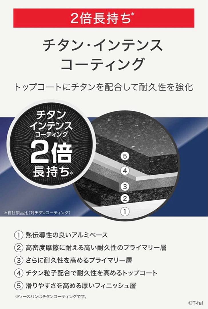 【特別セット】t-fal フレンチ　ソースパン　ガス火専用　6点セット　長持ち
