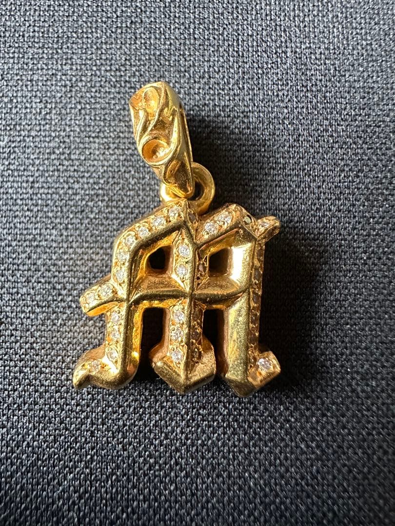 Chrome Hearts ペンダントトップ m パヴェダイヤ　22k