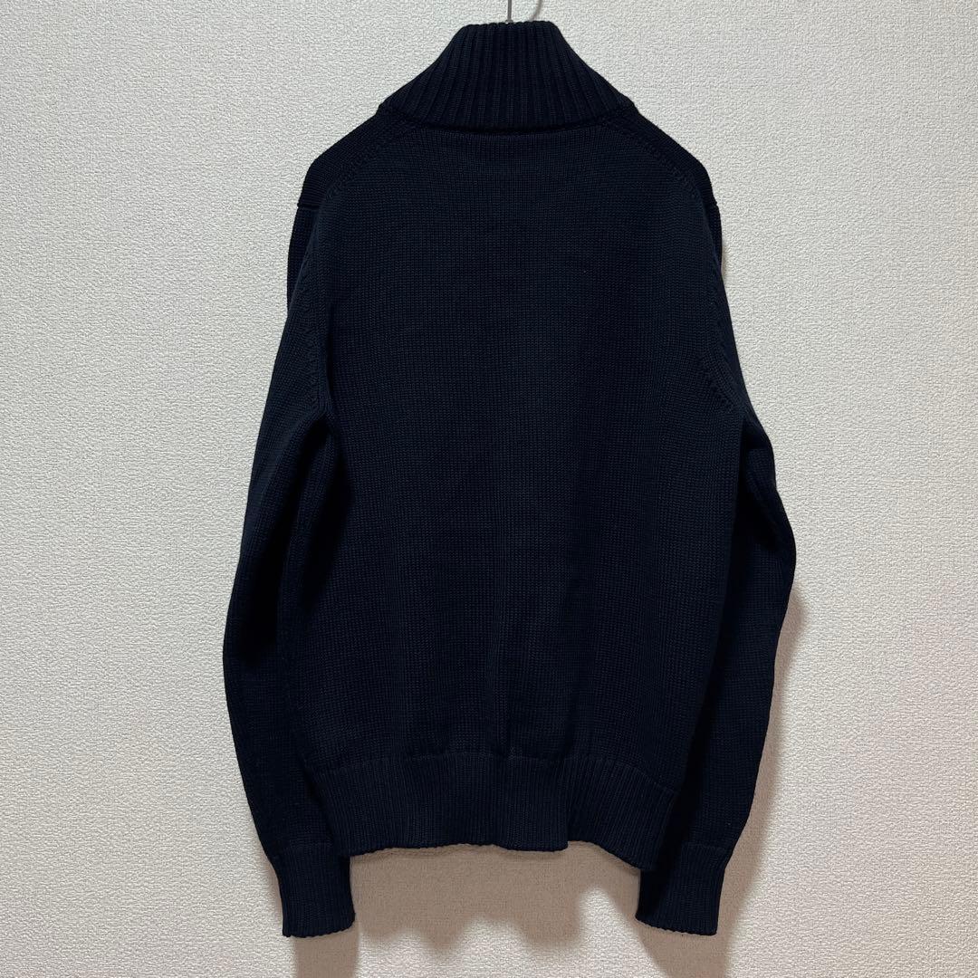 【極美品】ZANONE スタンドカラーカーディガン CHIOTO ネイビー 46