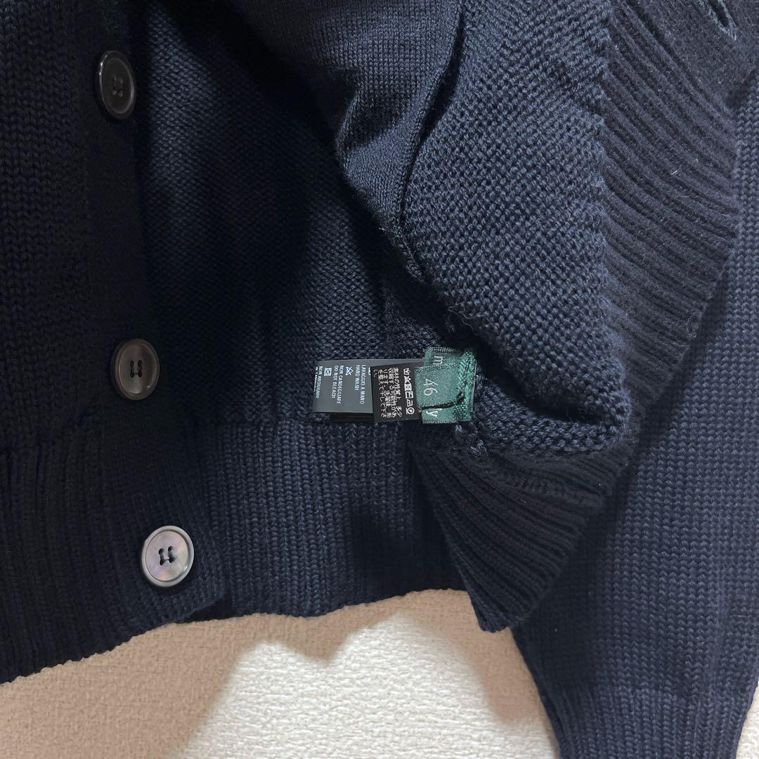 【極美品】ZANONE スタンドカラーカーディガン CHIOTO ネイビー 46