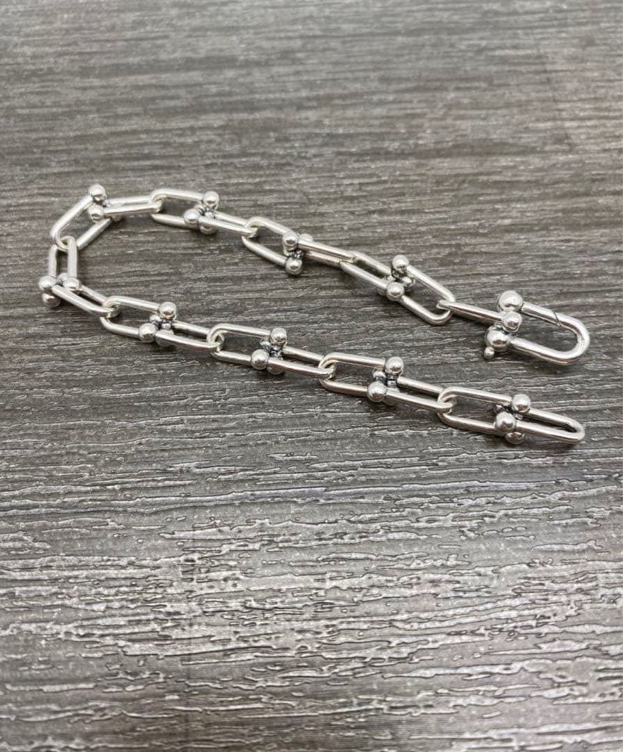 シルバー silver 925 ハードウェア ブレスレット スモール リンク