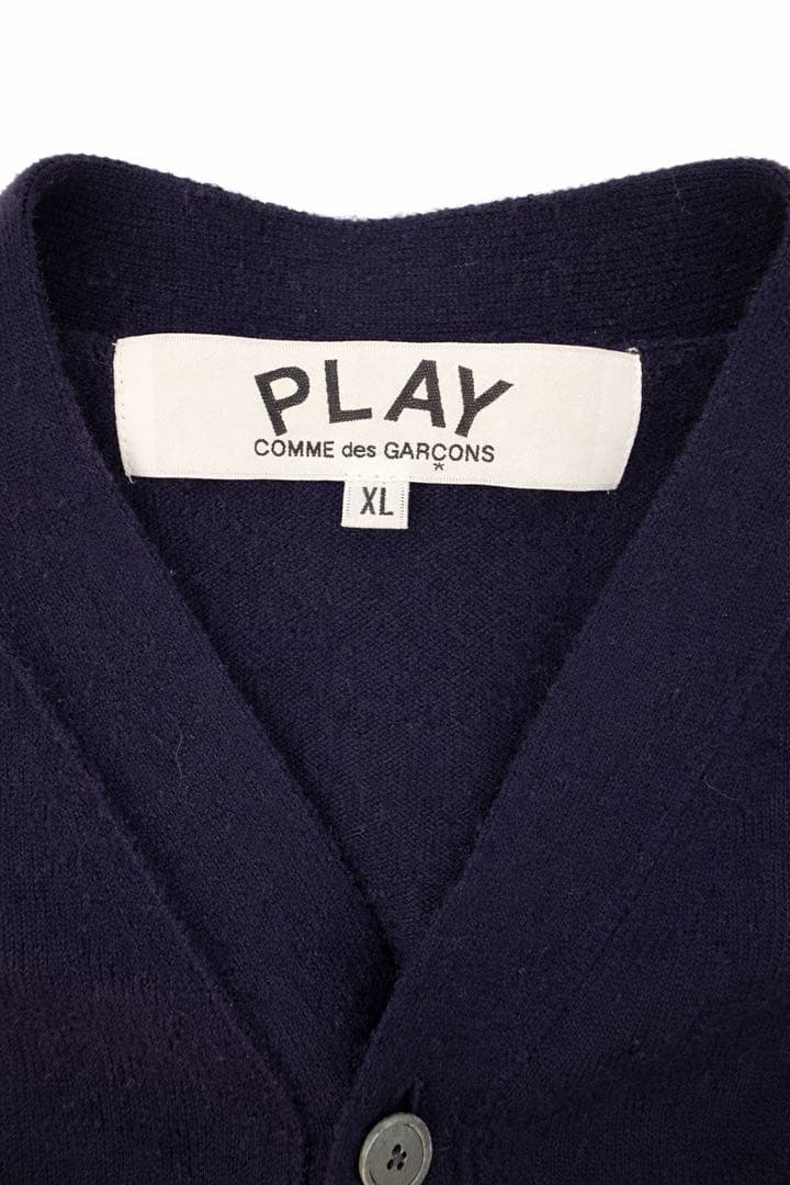 PLAY COMME des GARÇONS ネイビー カーディガン XL