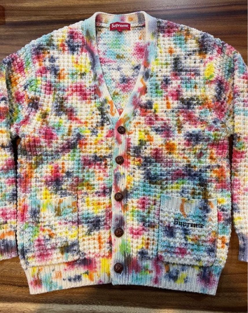 ★美品★ Supreme 21AW Waffle Knit Cardigan