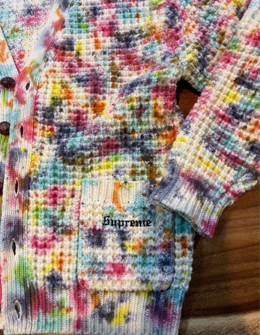 ★美品★ Supreme 21AW Waffle Knit Cardigan