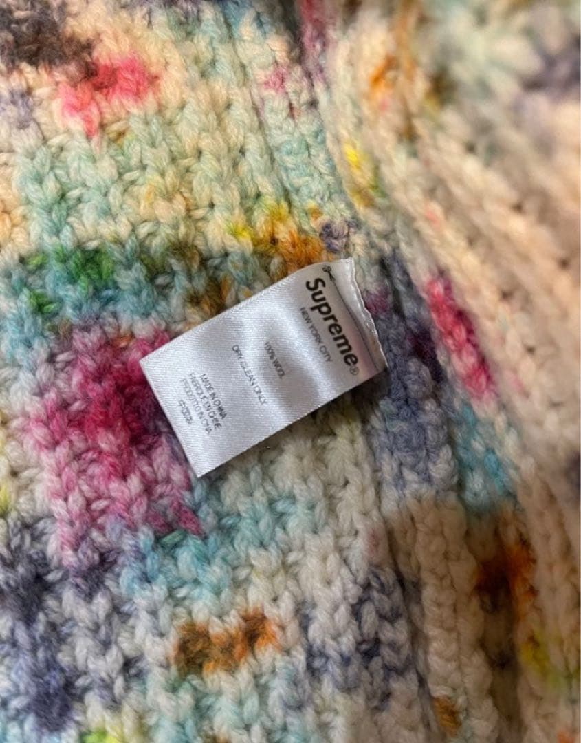 ★美品★ Supreme 21AW Waffle Knit Cardigan
