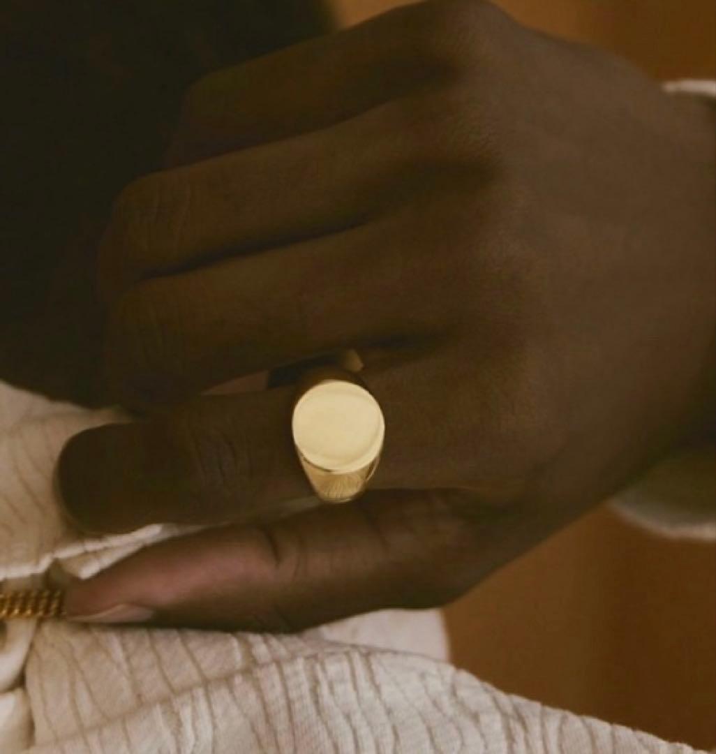 soerte Minimal signet ring ミニマルシグネットリング