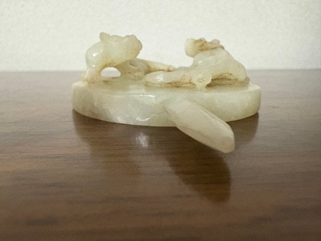 石？玉？の中国的置物　中国美術　10cm 111g