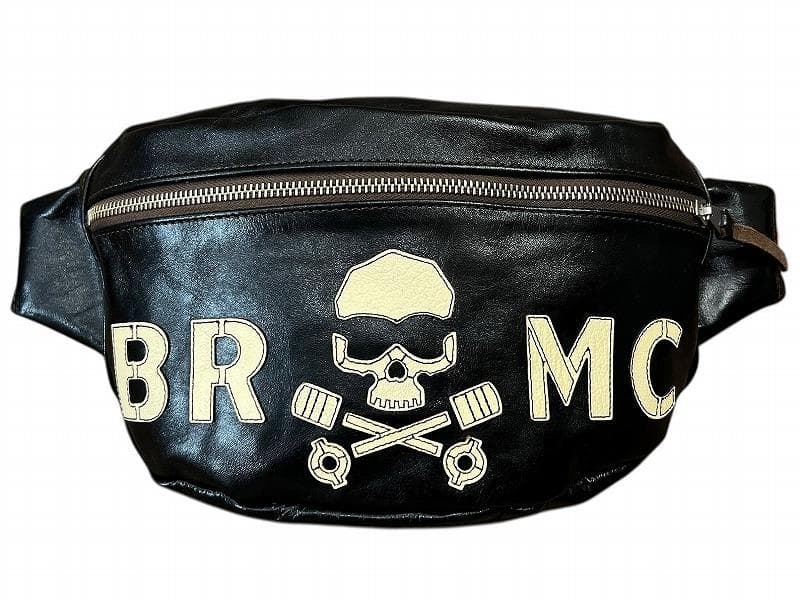 未使用 トイズマッコイ B.R.M.C. スカル＆ピストン 馬革 ボディ バッグ