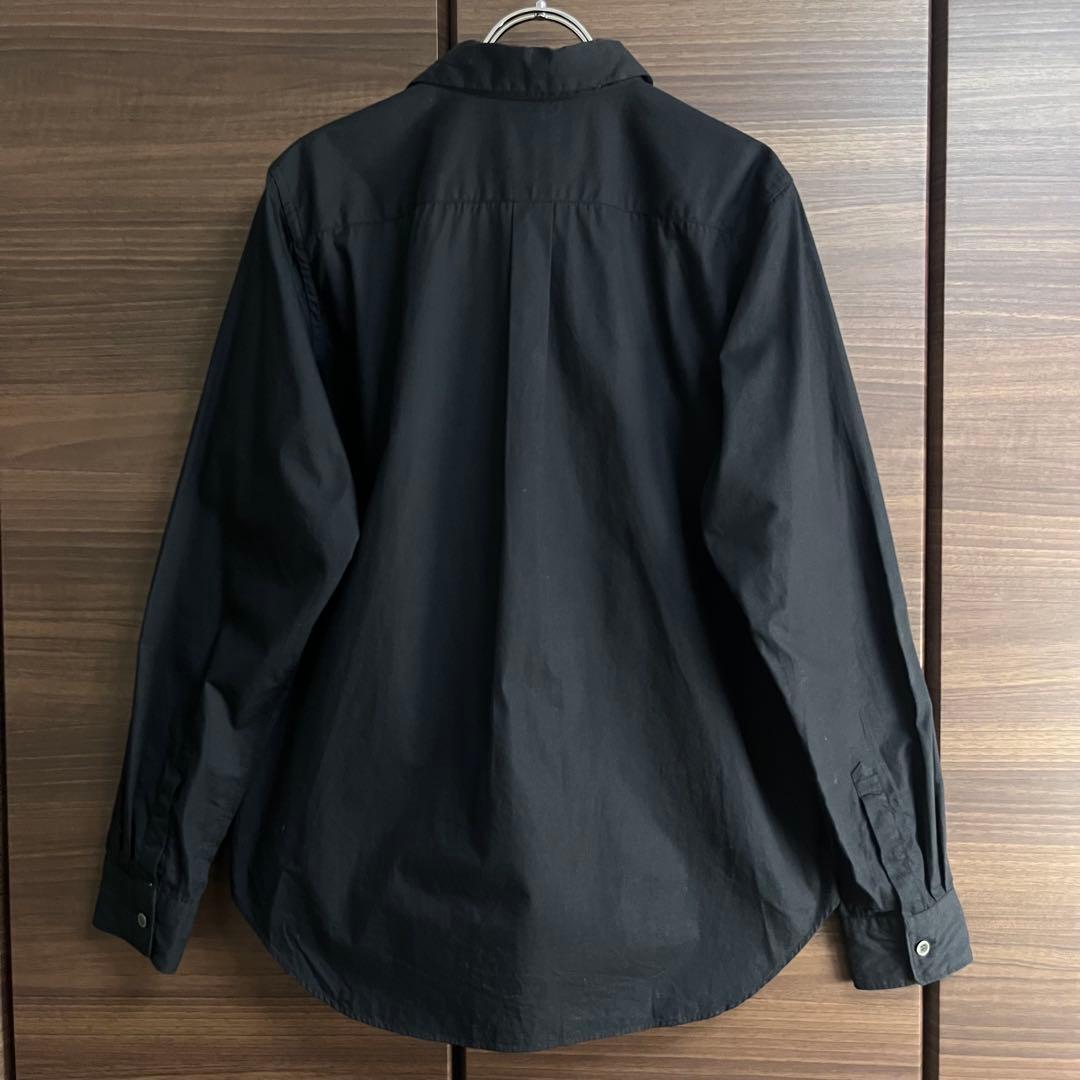 BLACK COMME des GARCONS ブラックコットンシャツ 黒 M