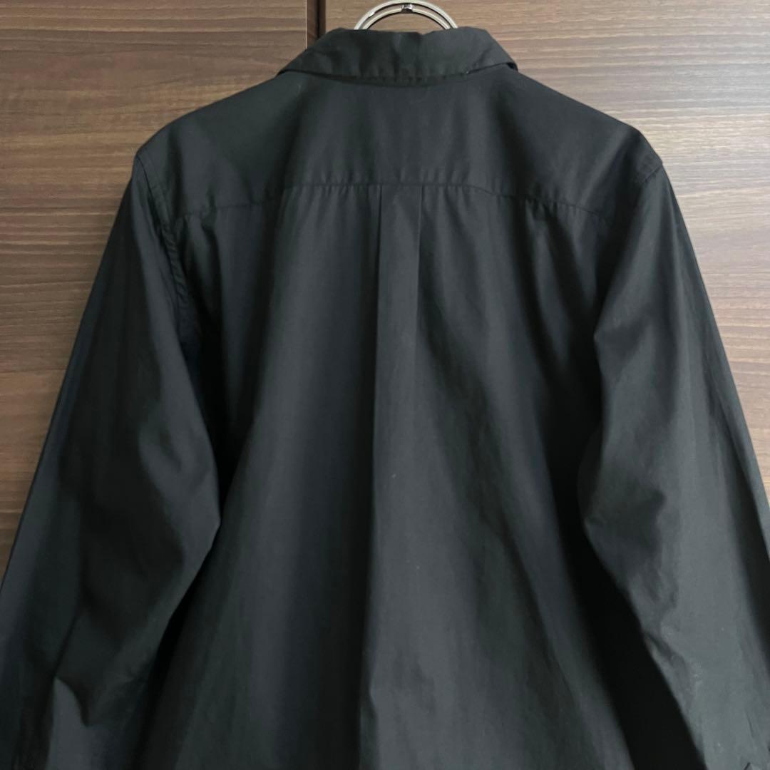 BLACK COMME des GARCONS ブラックコットンシャツ 黒 M