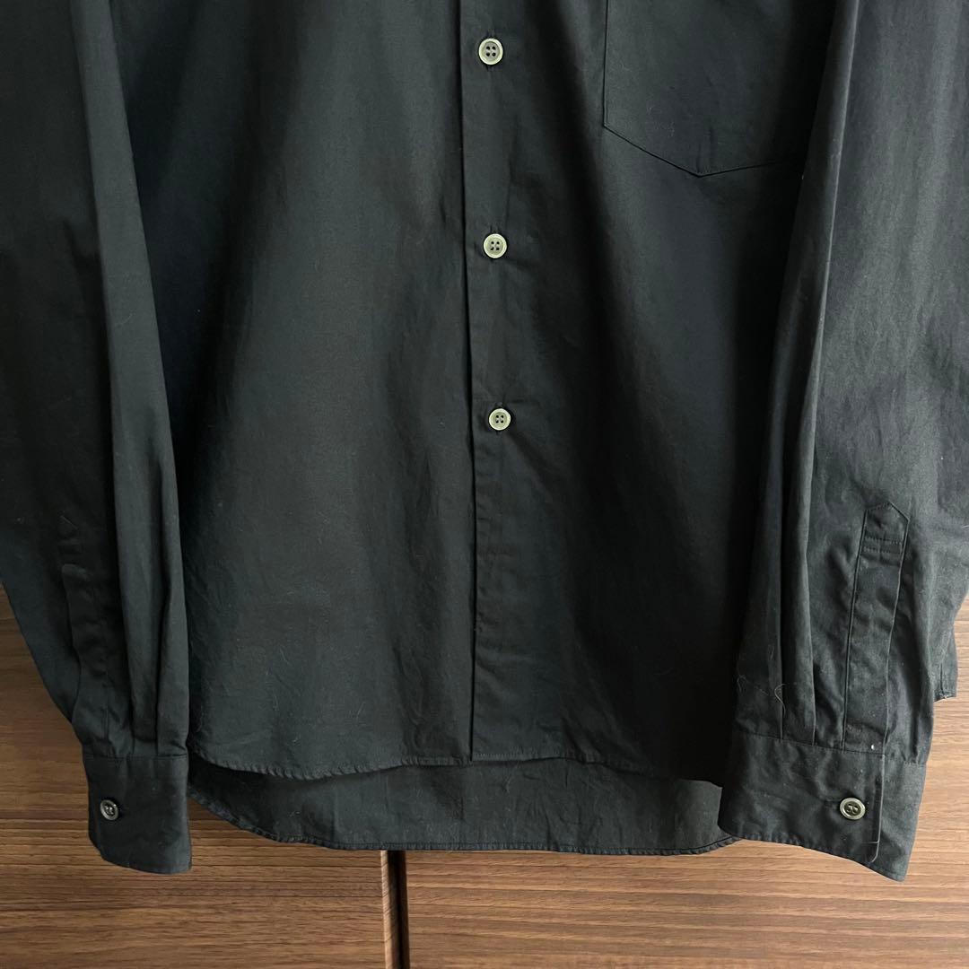 BLACK COMME des GARCONS ブラックコットンシャツ 黒 M