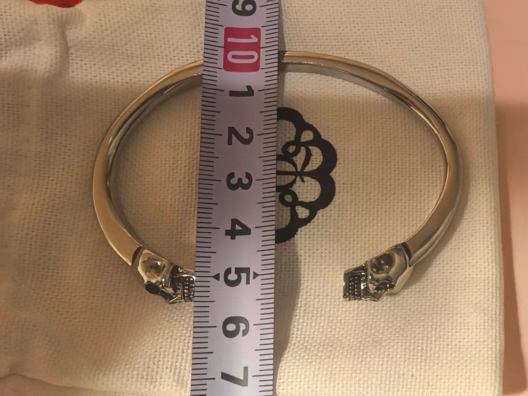 ALEXANDER McQUEENブレスレット THIN TWIN SKULL
