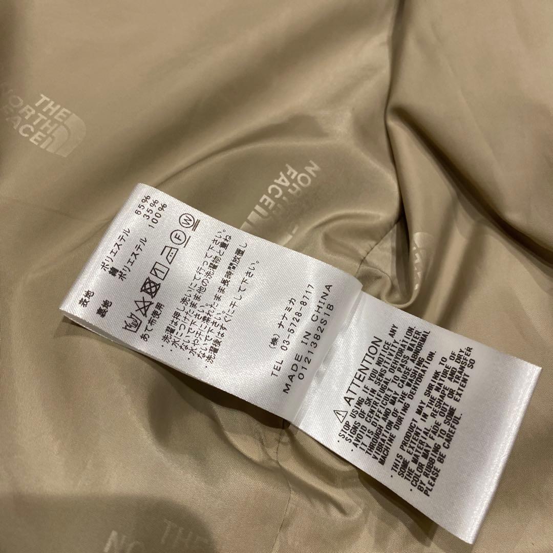THE NORTH FACE ナナミカ　ベージュ ステンカラーコート 65/35