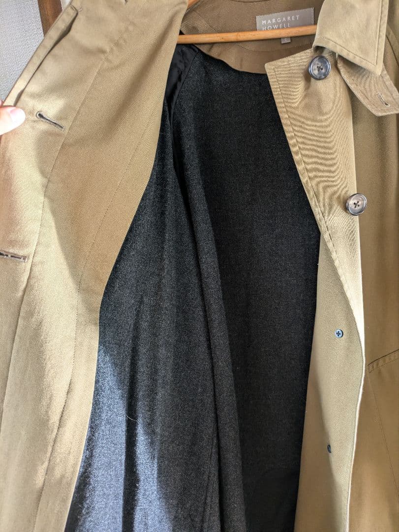 MARGARET HOWELL カーキ トレンチコート