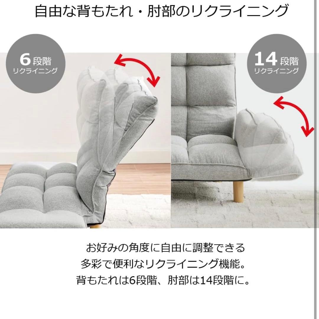 【値下げ中】ハイバック (ブルー)ハイバックソファ カウチソファ 2人掛け