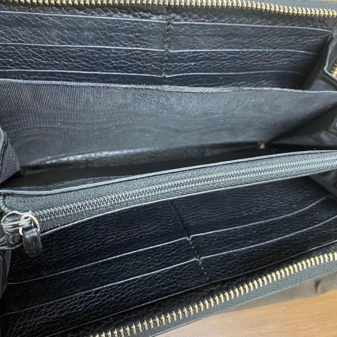 新品同様‼️ グッチ　GUCCI 財布　長財布　シグネチャー　ラウンドファスナー