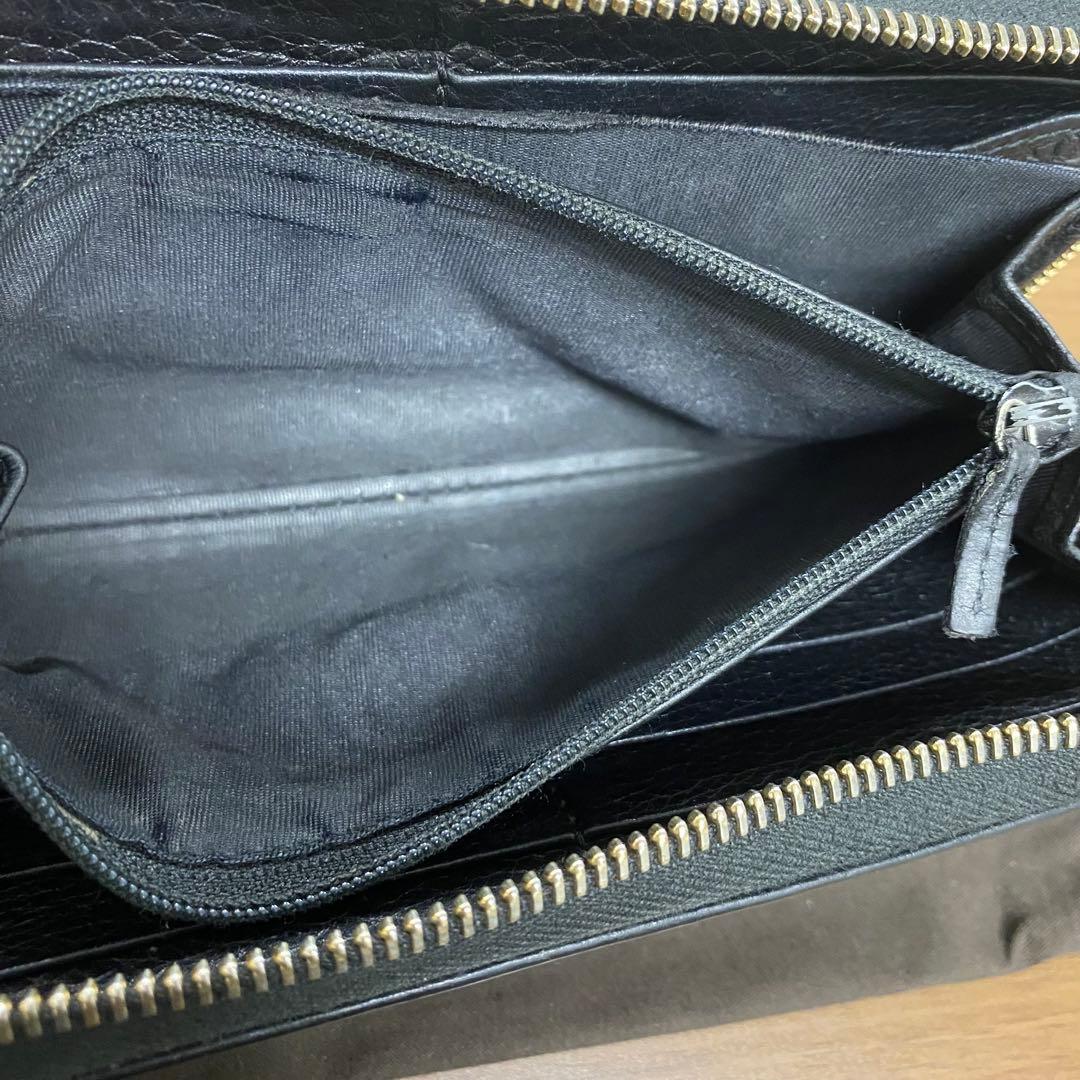 新品同様‼️ グッチ　GUCCI 財布　長財布　シグネチャー　ラウンドファスナー