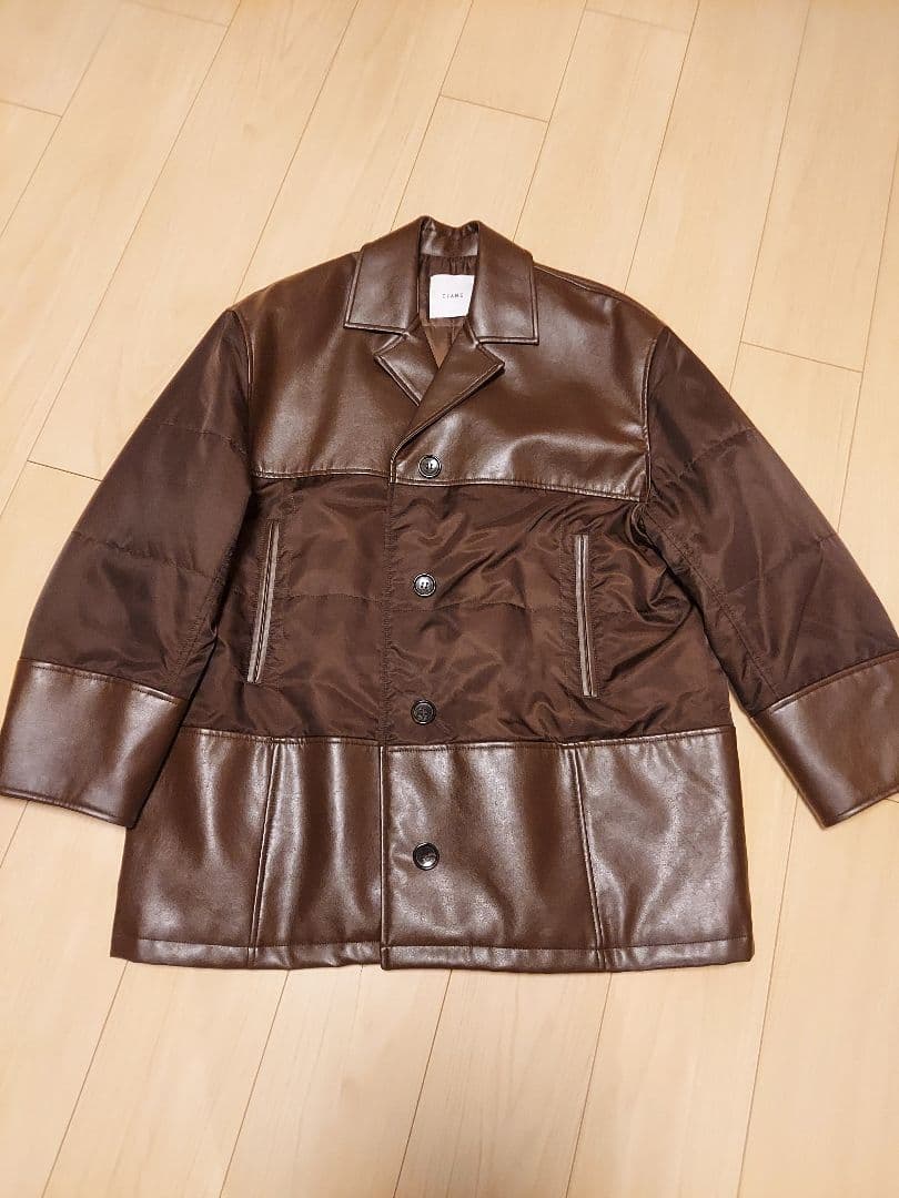 ジャケット・アウター LEATHER SWITCHING OVER JACKET