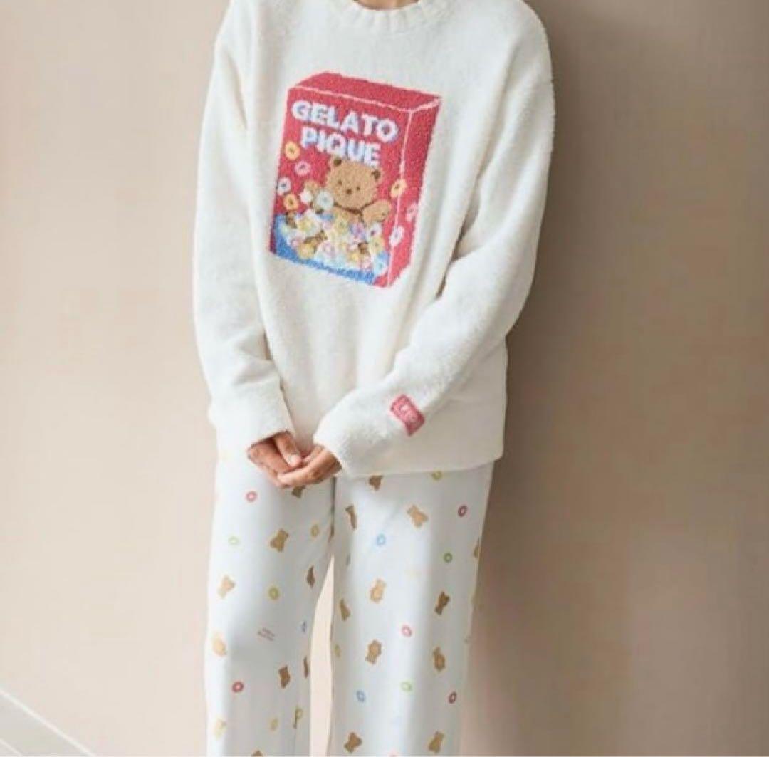 ３時間限定価格　新品タグ付き！　ジェラートピケ シリアルベアTシャツプルオーバー