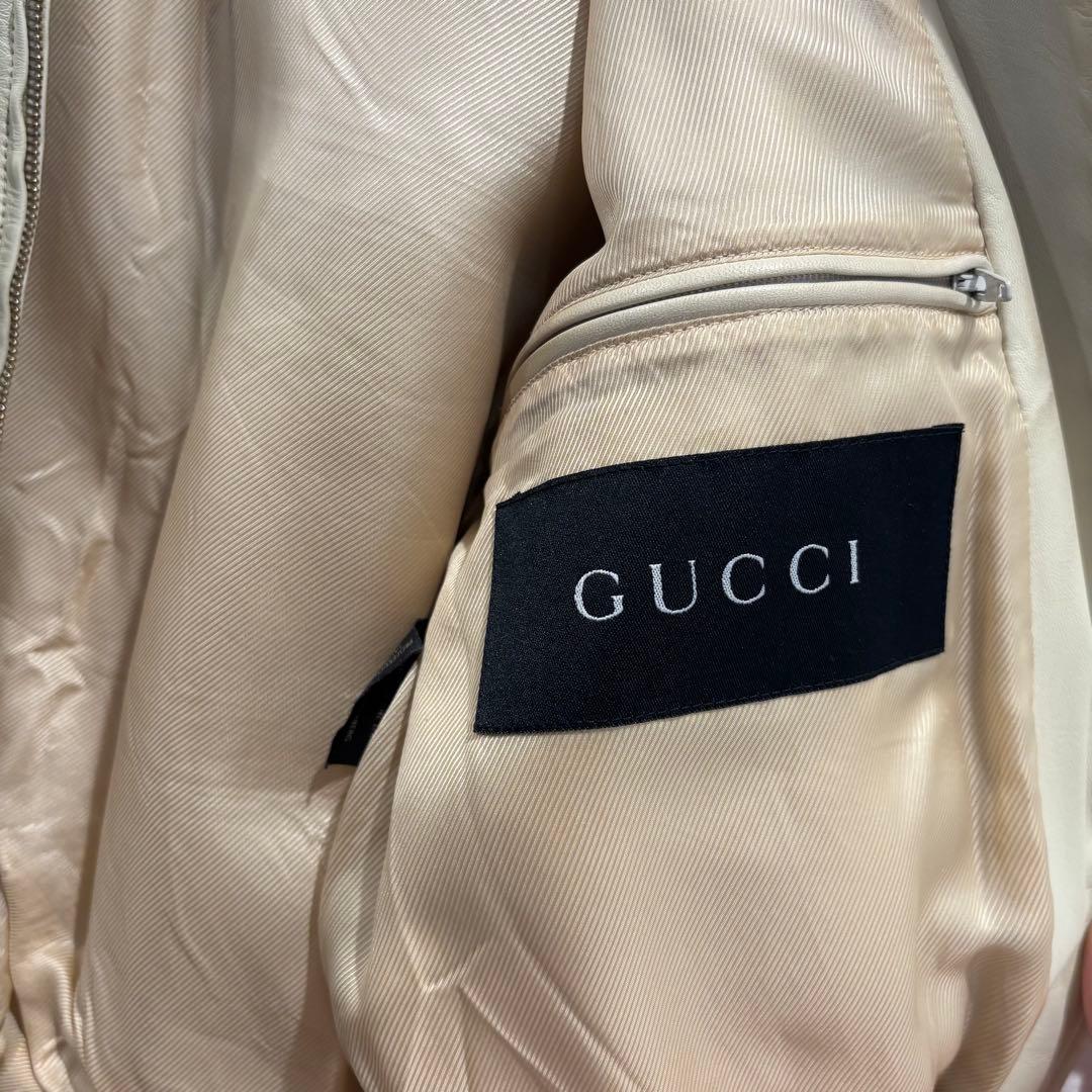 GUCCI Leather jacket グッチ　レザー　ジャケット LAMPO