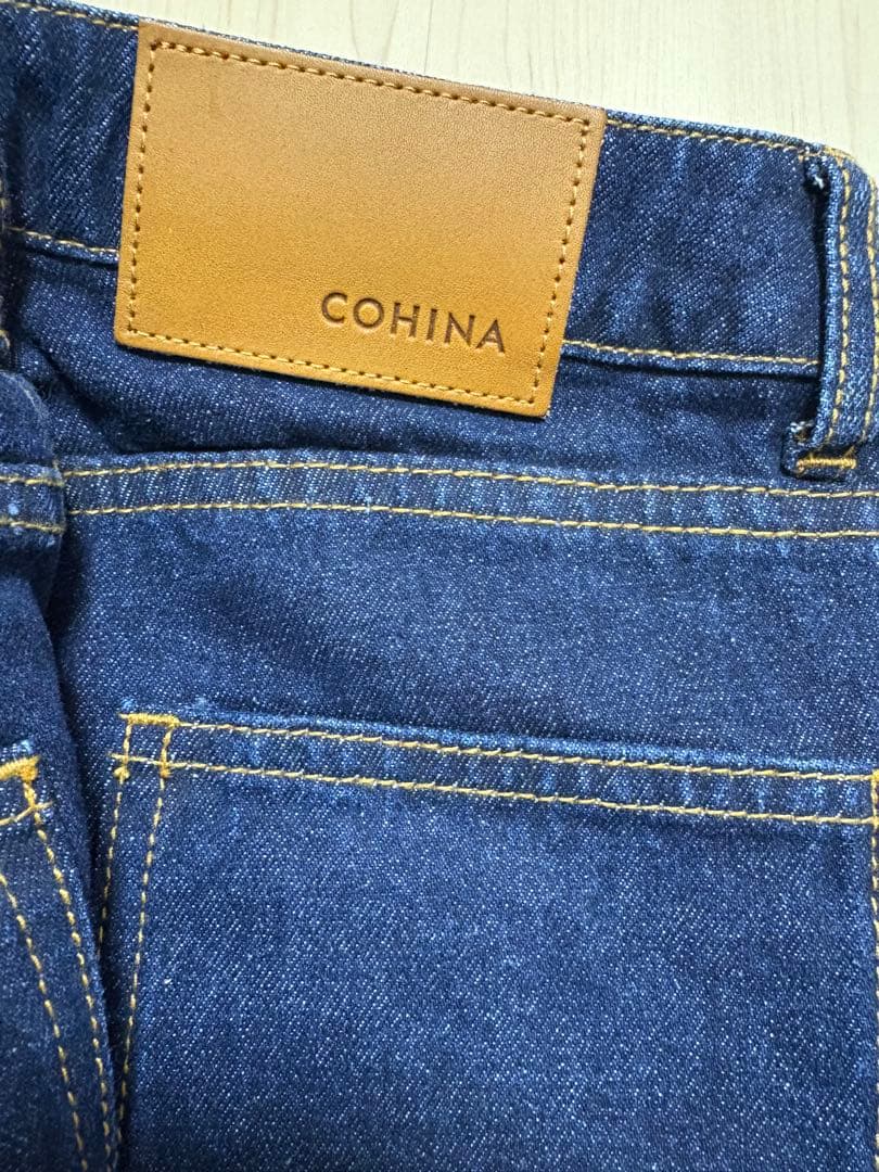 【新品タグ付き】COHINA DENIM フレアワイド