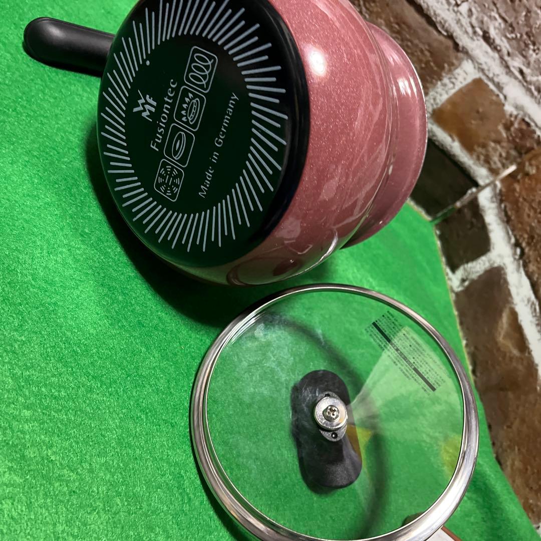 WMF ＦＵＳＩＯＮＴＥＣドイツ製片手鍋 ガラス蓋付き