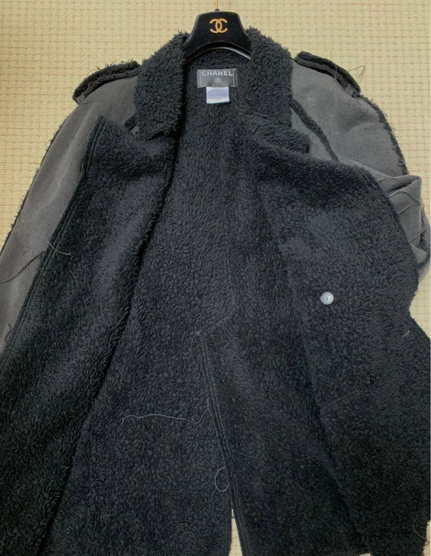 CHANEL メンズ トレンチコート サイズ50 ブラック