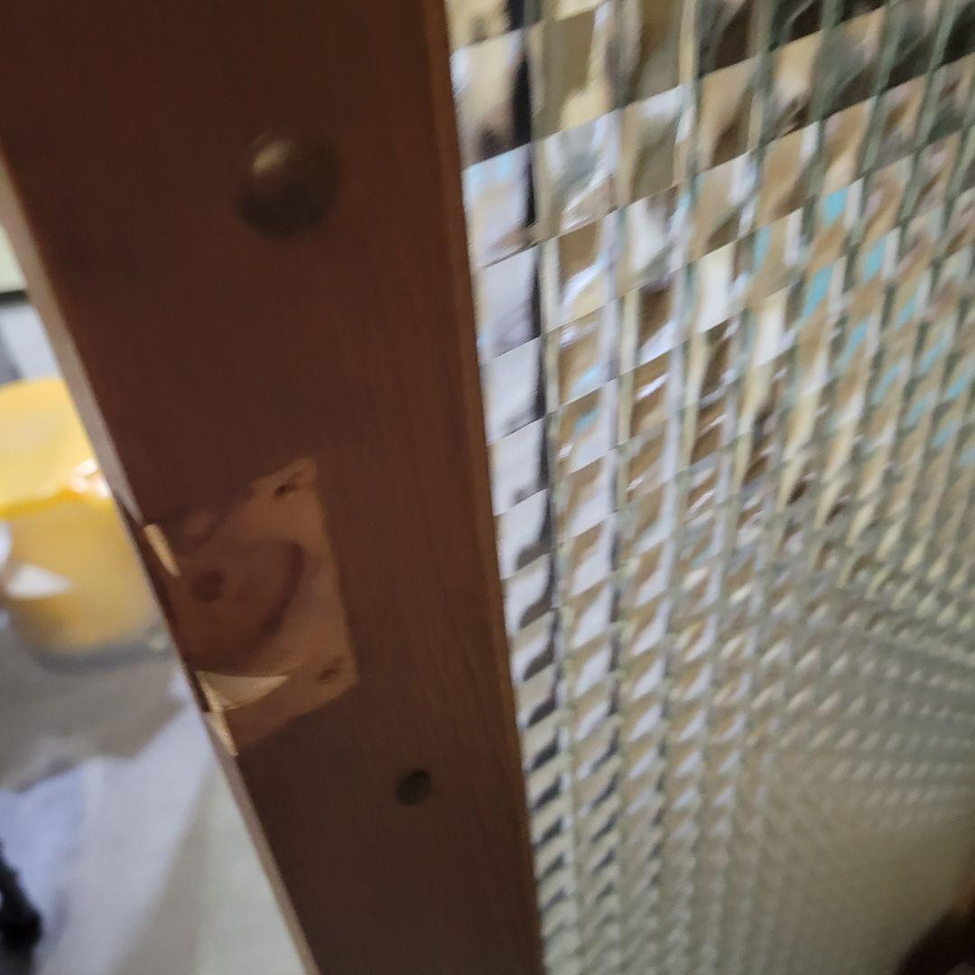 昭和レトロ 木製 食器棚 ガラス扉 収納棚 キャビネット 古家具