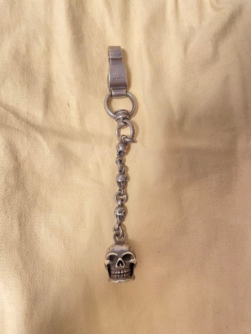 Good art hlywd スカルキーリング　クリップチェーン　925