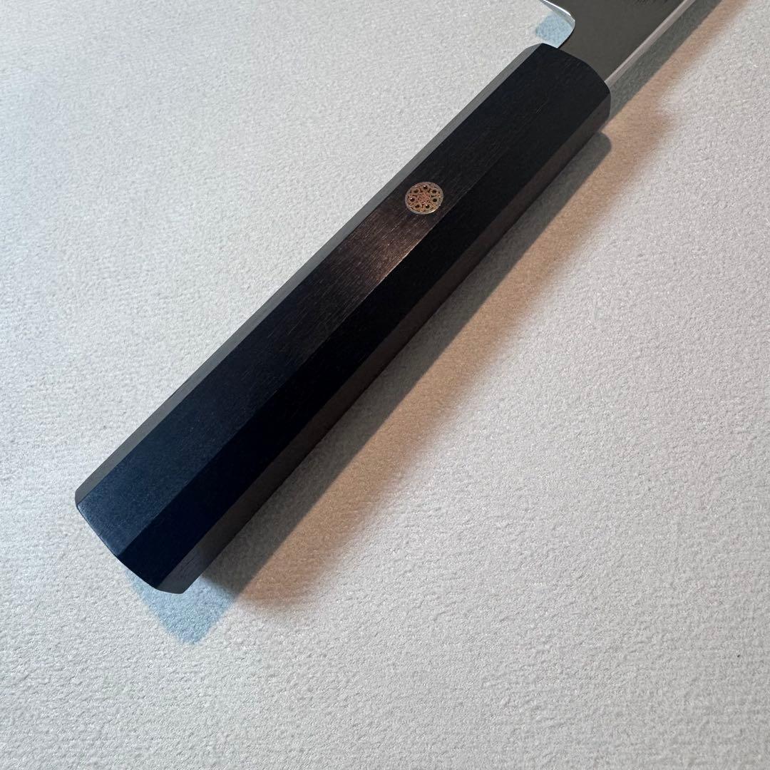 【特価限定】270mm 柳刃包丁 鏡面　黒檀八角柄 刺身包丁 全鋼【鞘付き】