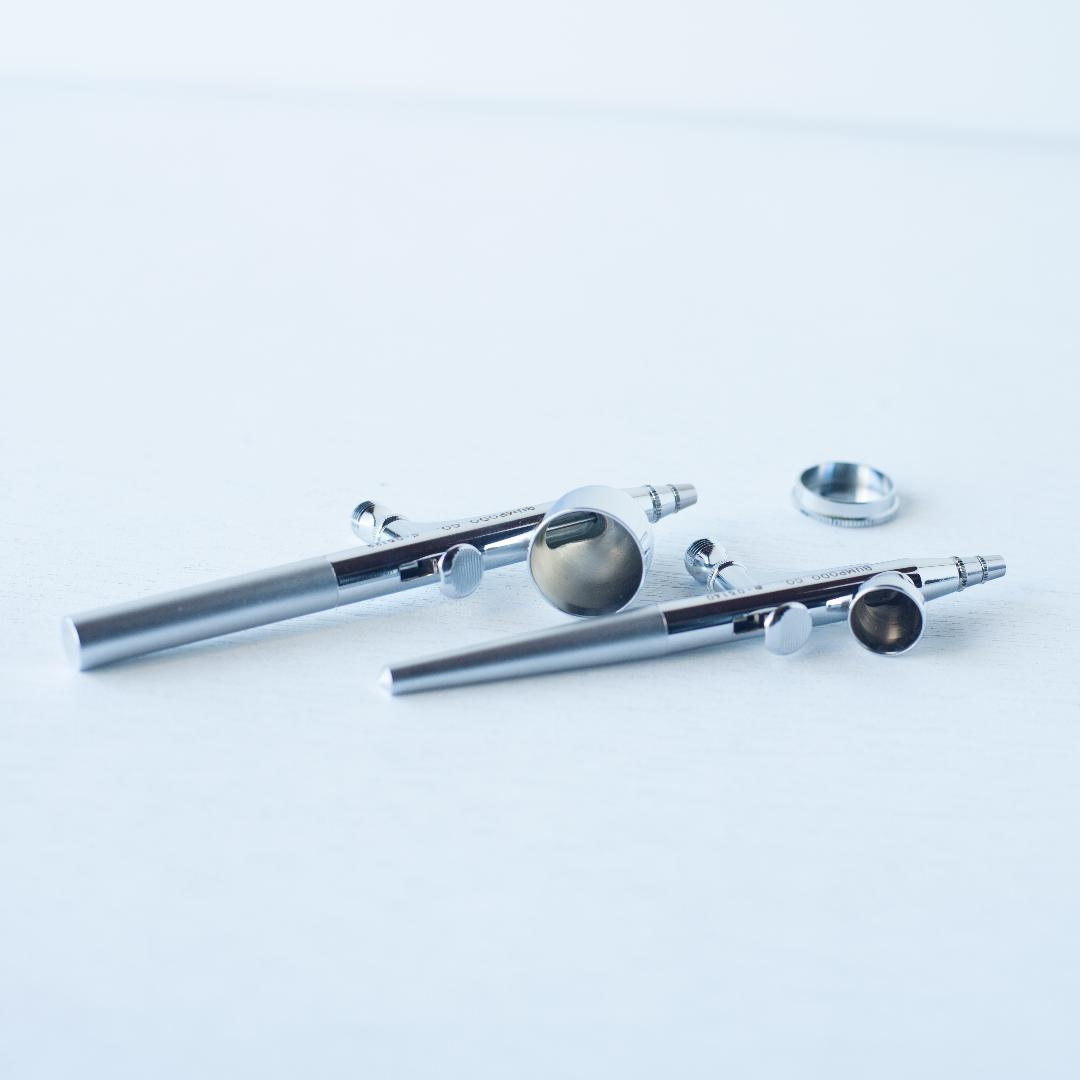 Bumpodo エアブラシ B型 0.2mm ＋ C型 0.3mm 2本 文房堂