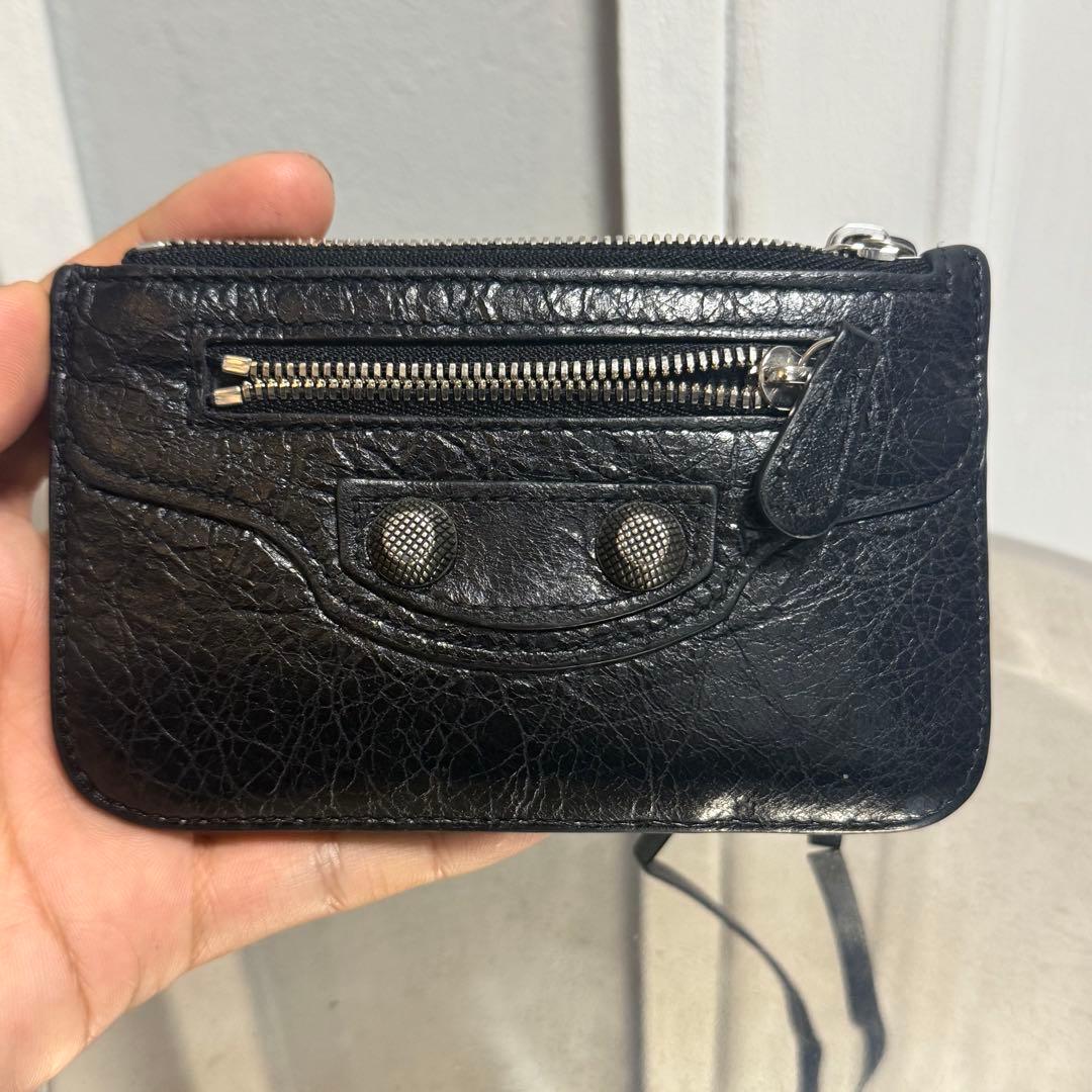 balenciaga バレンシアガ　フラグメントケース　ケース　レザー　黒