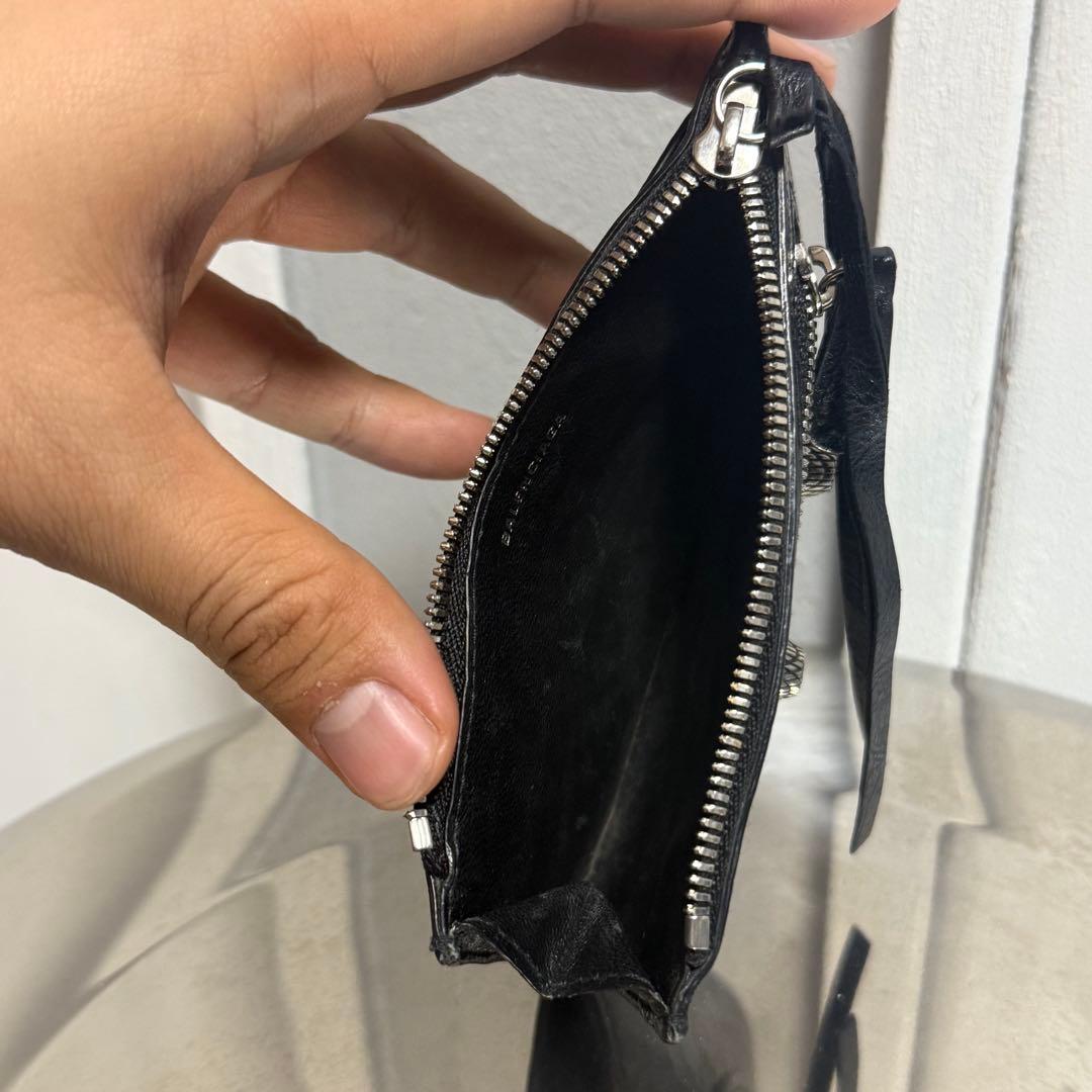 balenciaga バレンシアガ　フラグメントケース　ケース　レザー　黒