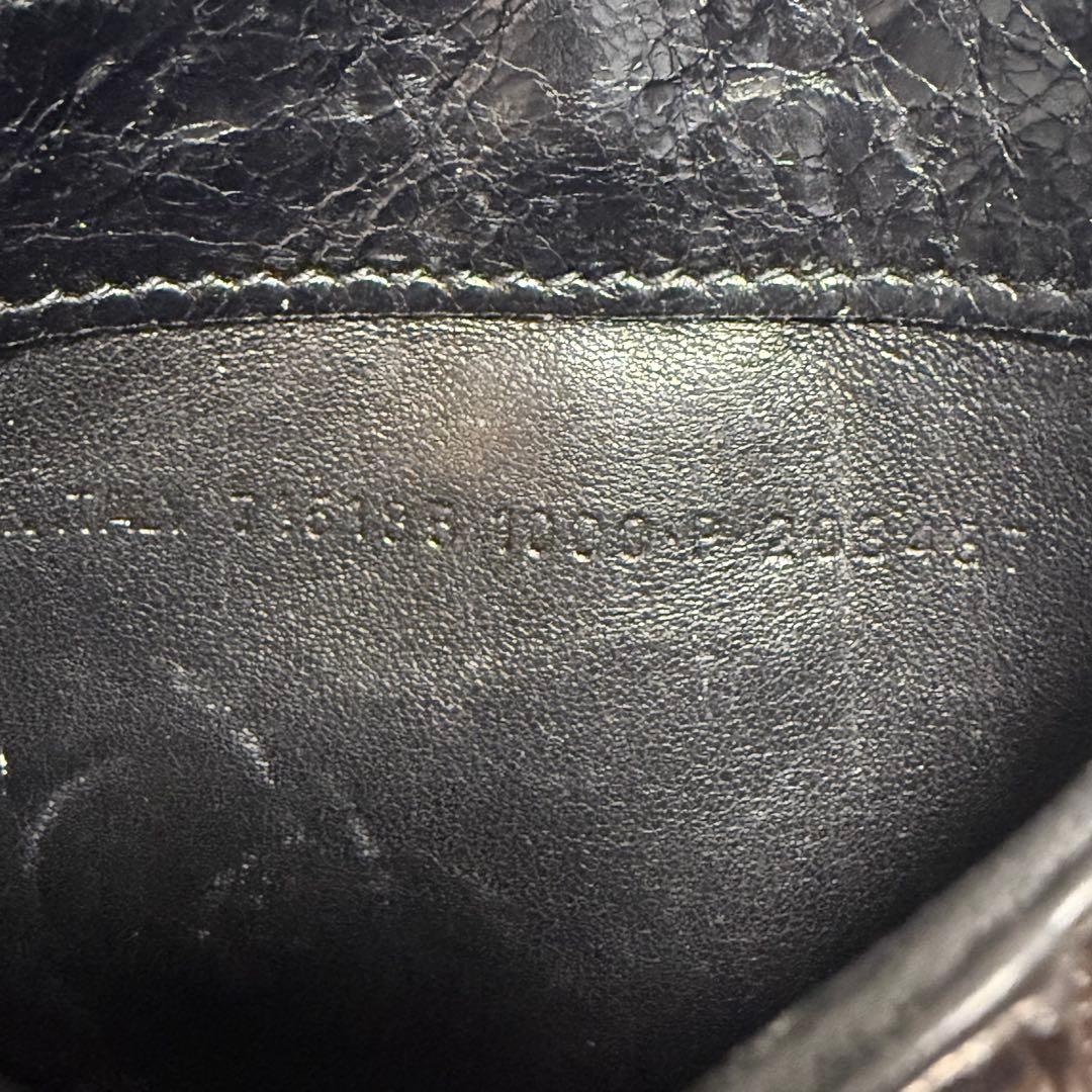 balenciaga バレンシアガ　フラグメントケース　ケース　レザー　黒