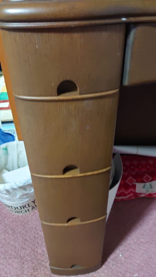 木製ドレッサー アーチ型鏡付き