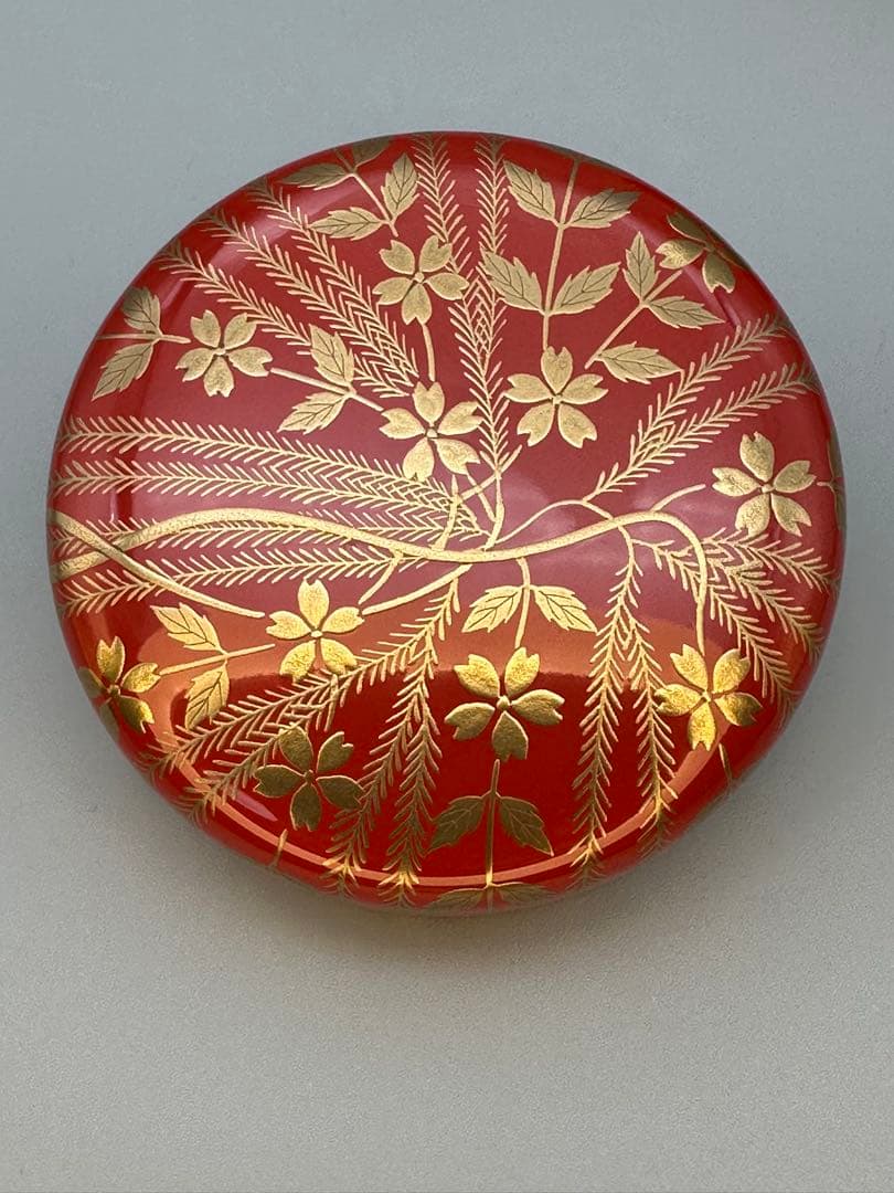 茶道具　棗　村田宗覚　柳桜蒔絵