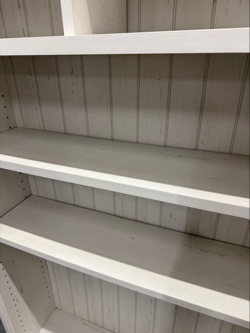 食器棚　木製棚　白　ホワイト収納棚　木製