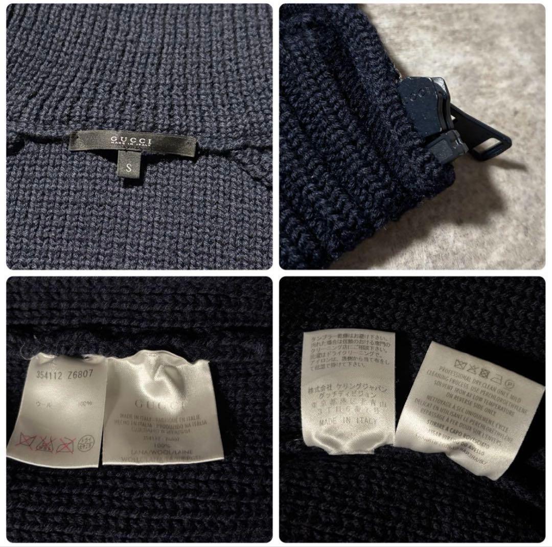 トップス GUCCI WOOL KNIT JACKET MADE IN ITALY