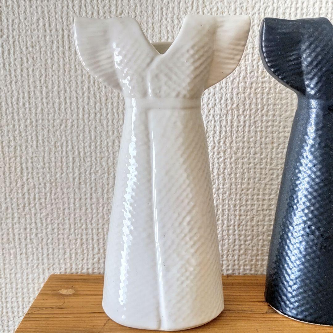リサ・ラーソン ワードローブ ドレス 陶器 花瓶 フラワーベース 2個セット