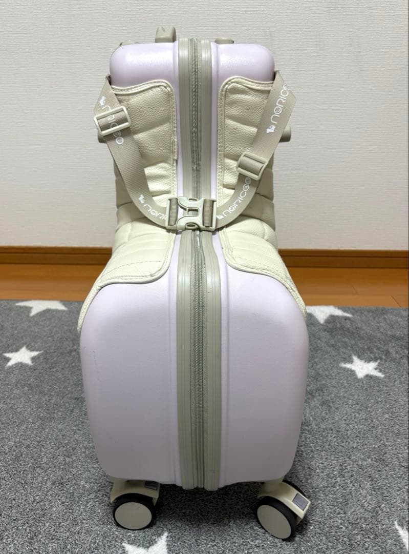 【ノリッコ】プレミアムシートタイプ　キャリーケース　パステルピンク　M