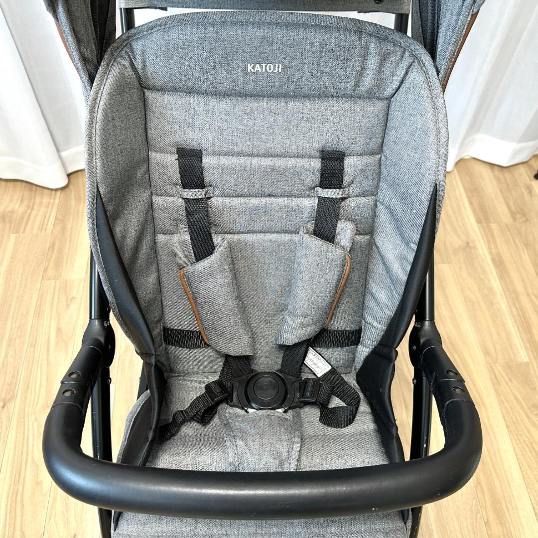【美品】KATOJI 2人乗りベビーカー 2-Seater グレー