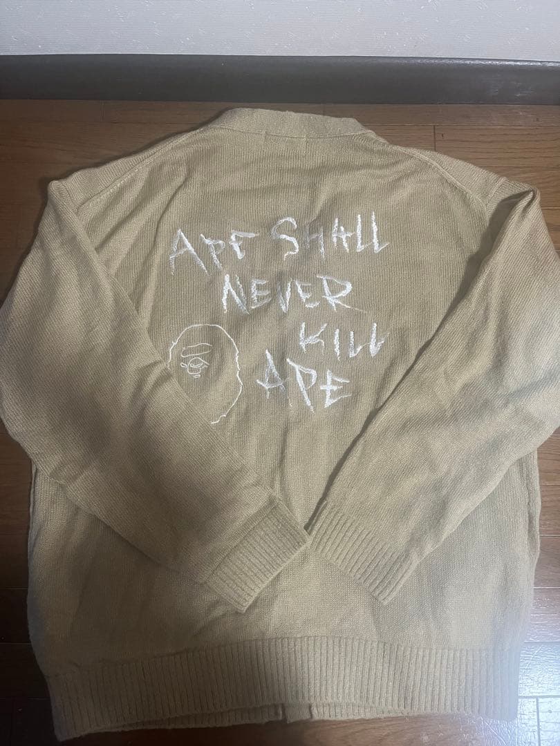 A BATHING APE ベージュ カーディガン