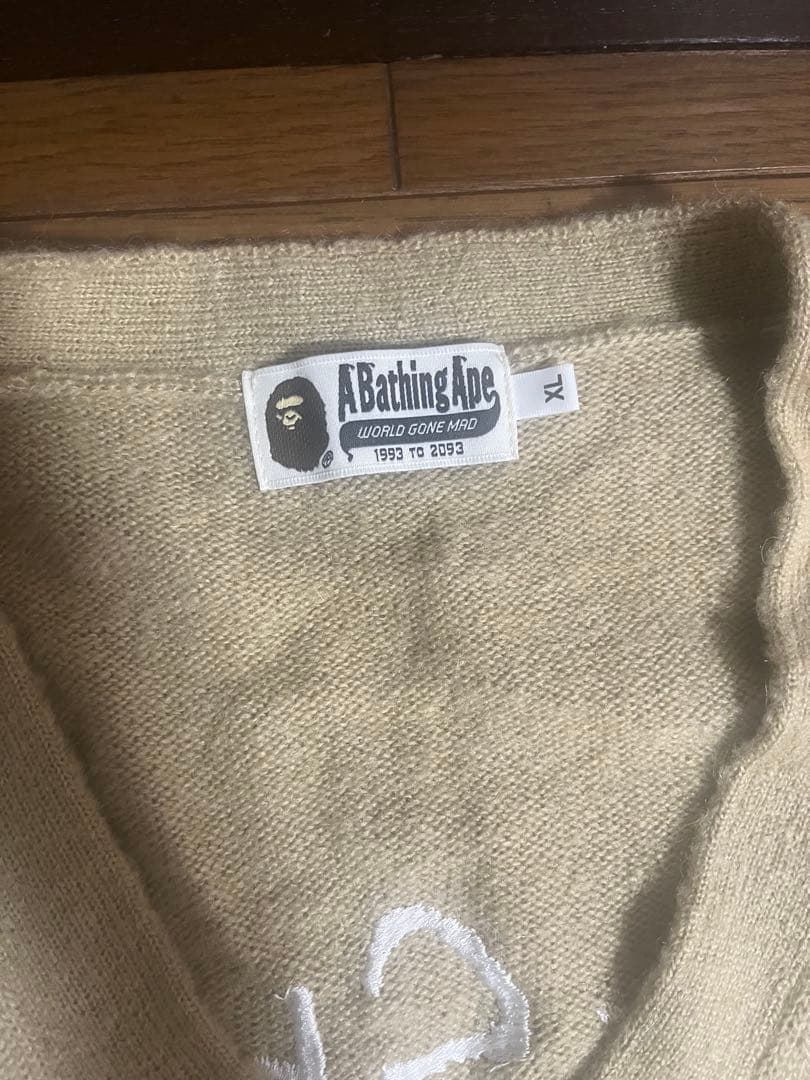 A BATHING APE ベージュ カーディガン