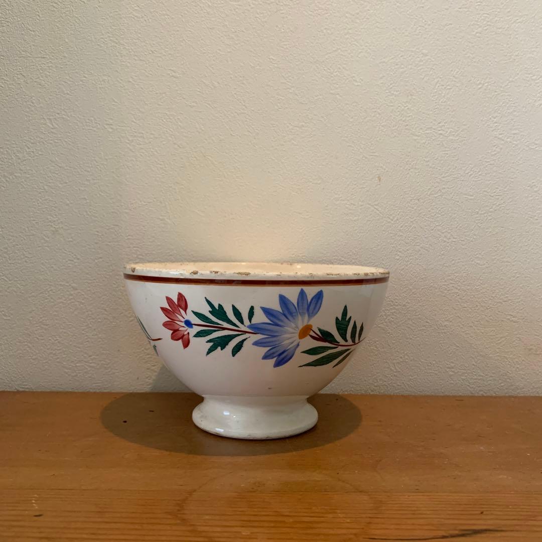 イギリス　アンティーク　カフェオレボウル