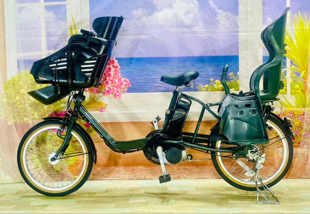 パナソニックギュット⭐️13AH！子供乗せ電動アシスト自転車Y3077