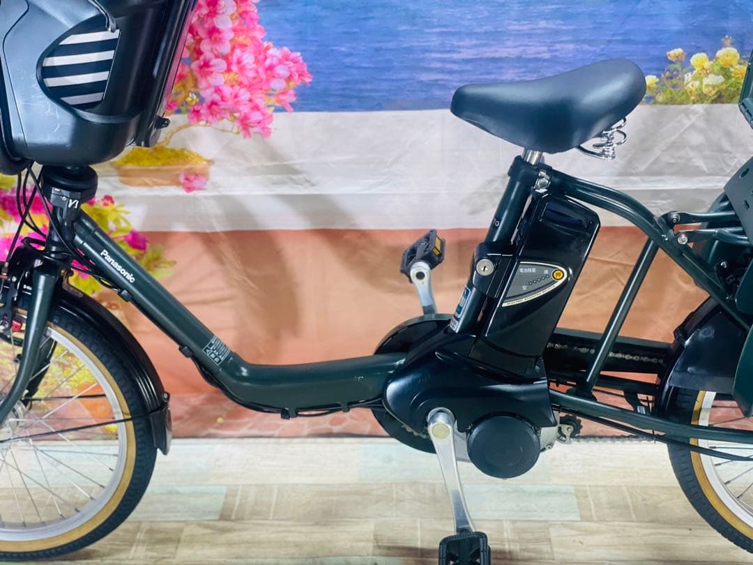 パナソニックギュット⭐️13AH！子供乗せ電動アシスト自転車Y3077