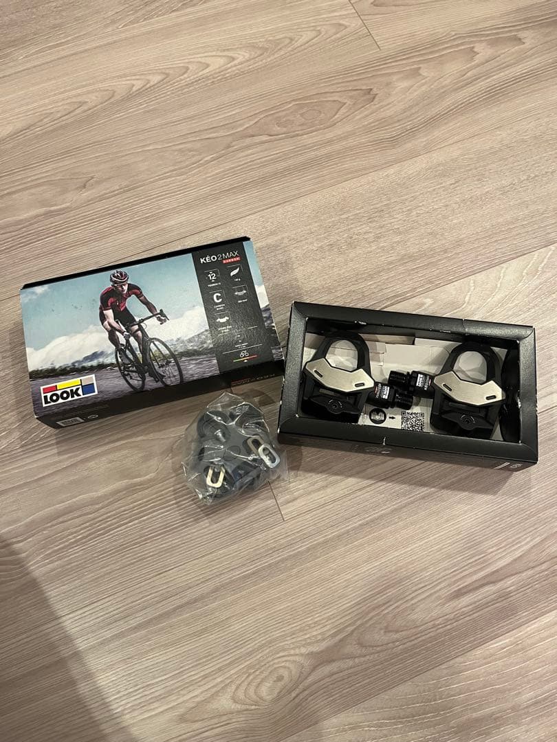 (新品、未使用)LOOK KEO 2 Max ビンディングペダル クリート付き
