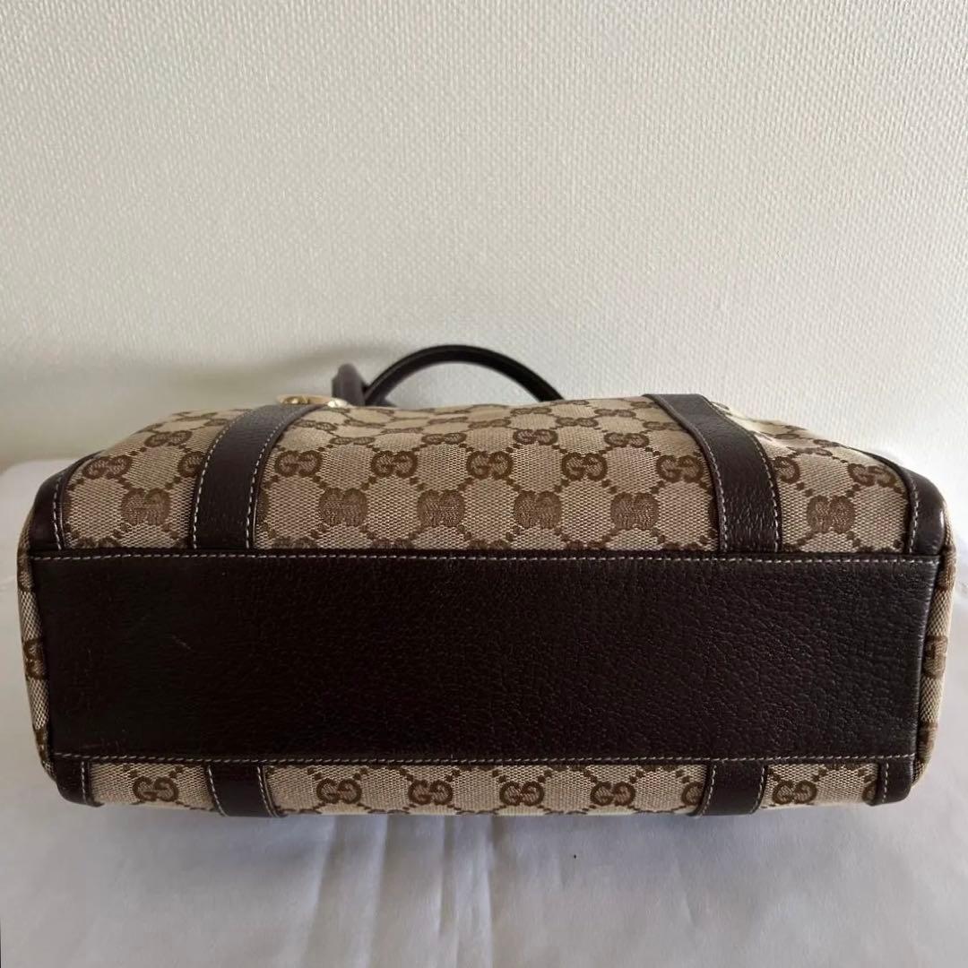 グッチ　GUCCI ミニ ボストンバッグ アビー　キャンバス